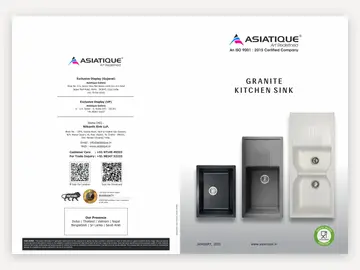 Asiatique Granite Kitchen Sinks 2025 catalogue cover