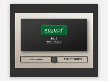 Pegler Velvet Series 600×1200 catalogue cover