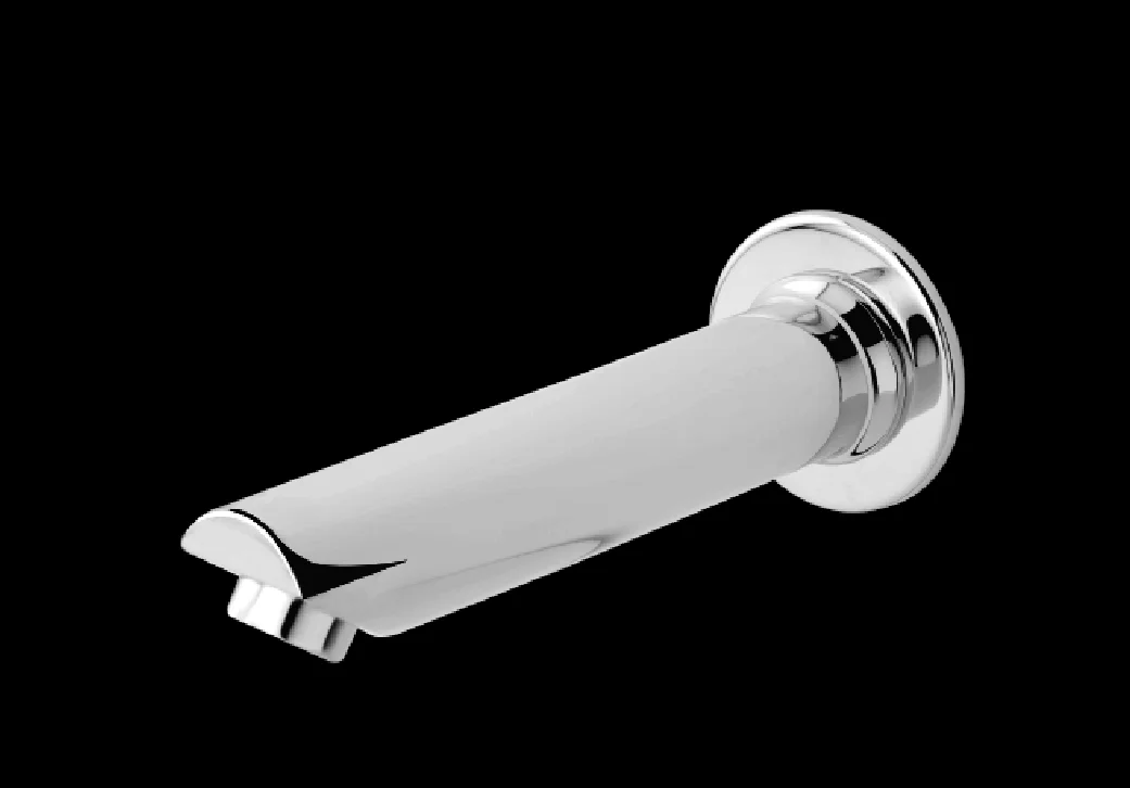 S/L Div. Plain Spout With Wall Flange
