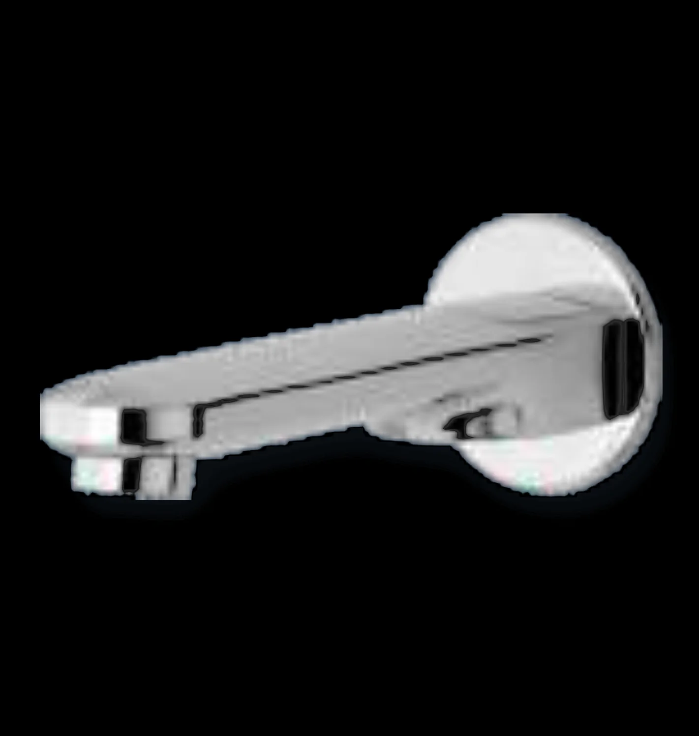 S/L Div. Plain Spout with Wall Flange
