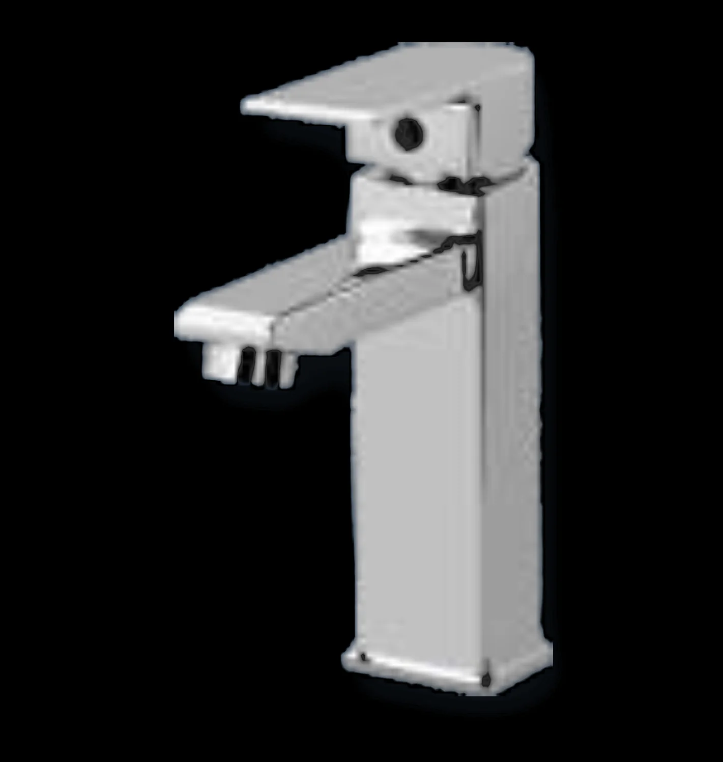 S/L Basin Mixer with Braided Hoses